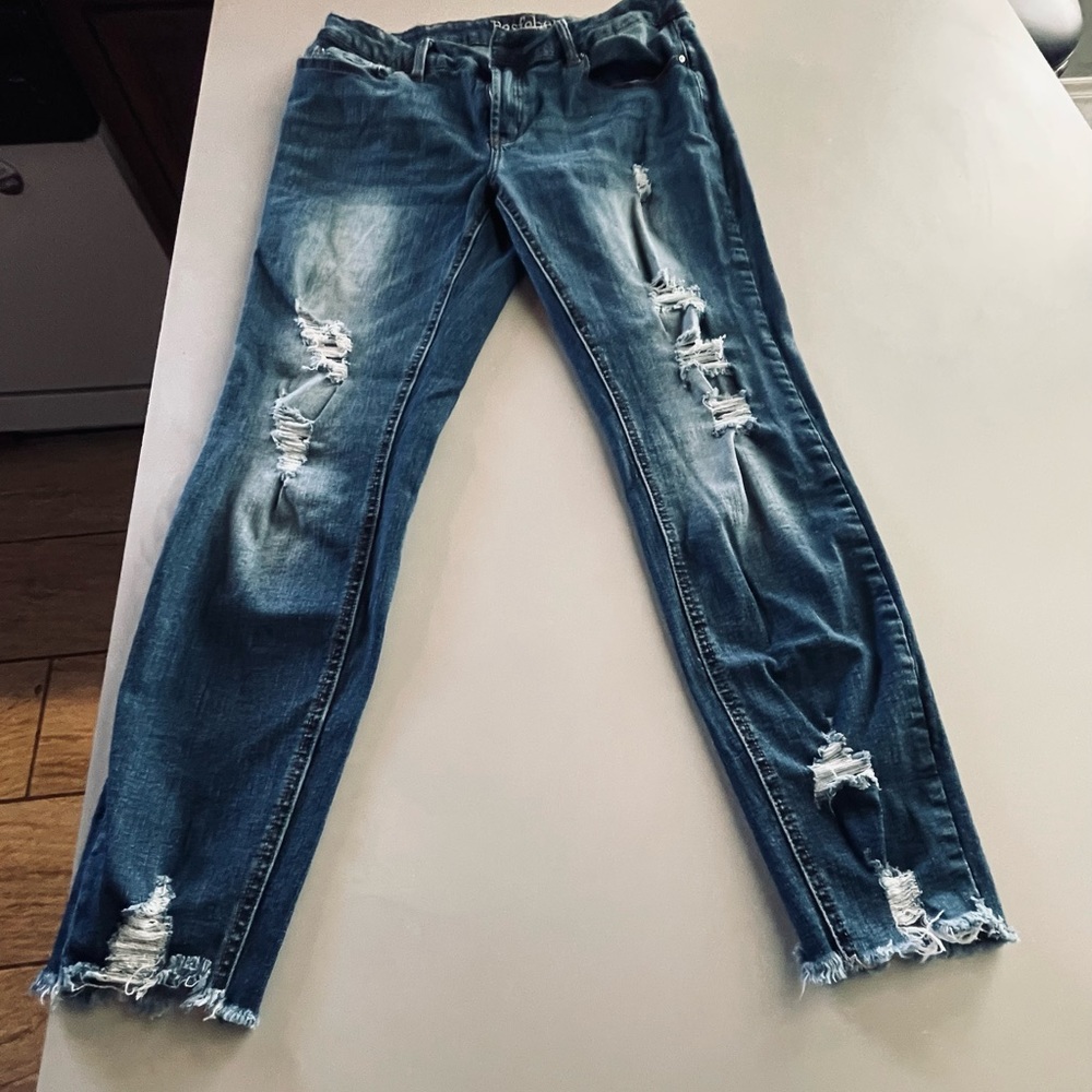 Sz 12 Resfeber skinny boyfriend ripped jeans
